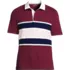Men's Short Sleeve Slub Textured Rugby Polo, Front