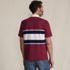 Men's Short Sleeve Slub Textured Rugby Polo, Back