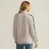 Women's Long Sleeve Waffle Colorblock Quarter Zip Pullover, Back