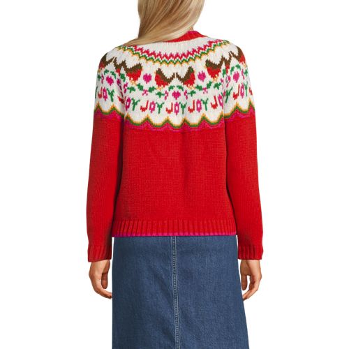 Women's Lofty Fair Isle Cardigan Sweater - image 4