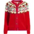 Women's Lofty Fair Isle Cardigan Sweater, Front