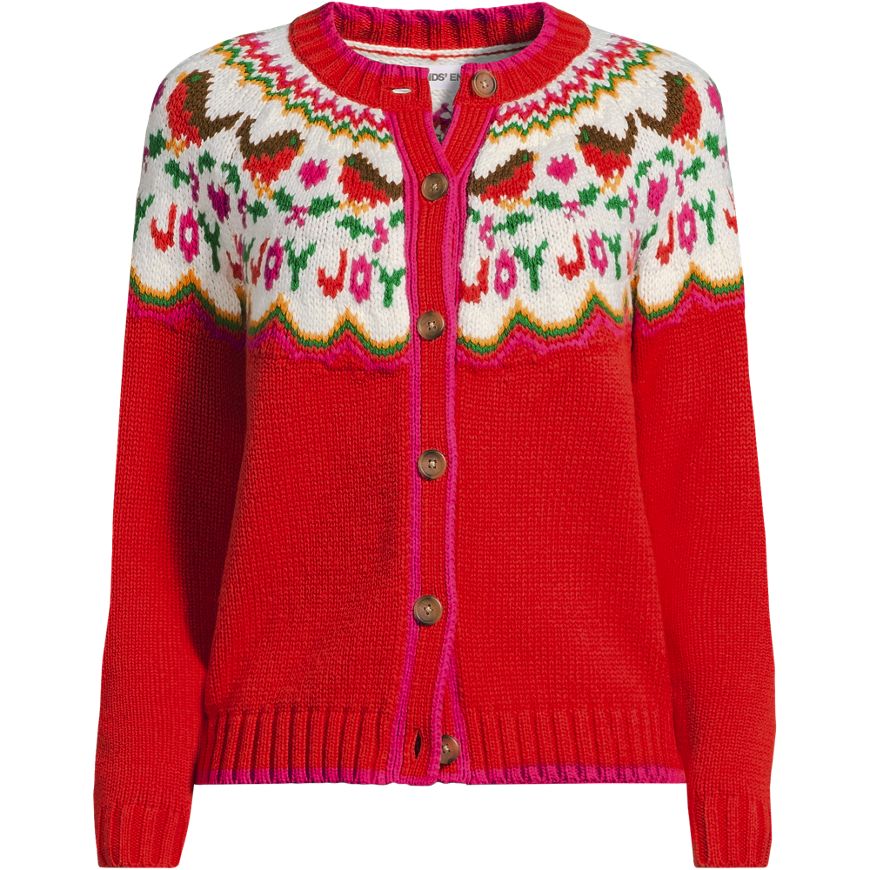 Women's Lofty Fair Isle Cardigan Sweater