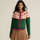Women's Lofty Fair Isle Cardigan Sweater