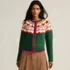 Women's Lofty Fair Isle Cardigan Sweater, Front