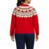 Women's Plus Size Lofty Fair Isle Cardigan Sweater, Back