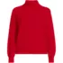 Women's Fuzzy Turtleneck Lantern Sleeve Sweater, Front