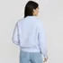 Women's Fuzzy Turtleneck Lantern Sleeve Sweater, Back