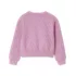 Girls Knit Quilted Crew Neck Sweatshirt, alternative image