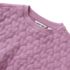 Girls Knit Quilted Crew Neck Sweatshirt, alternative image