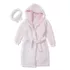 Kids Sherpa Plush Hooded Robe and Headband, alternative image