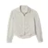 Girls Long Sleeve Woven Hearts Top, alternative image