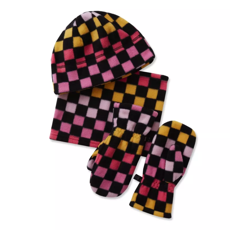 Kids Cozy Fleece Hat-Scarf-Gloves Set, alternative image
