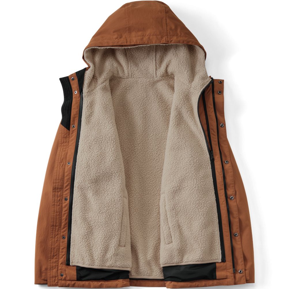 Men's Squall 3 in 1 Sherpa Lined Jacket | Lands' End