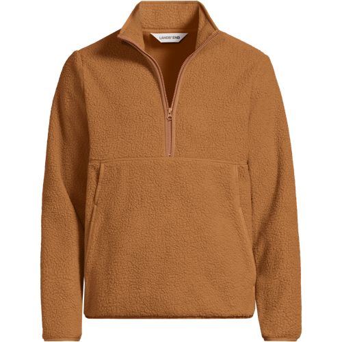 Men's Half Zip Sherpa Fleece Pullover | Lands' End