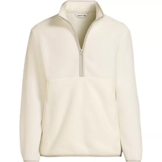 Men's Half Zip Sherpa Fleece Pullover - primary