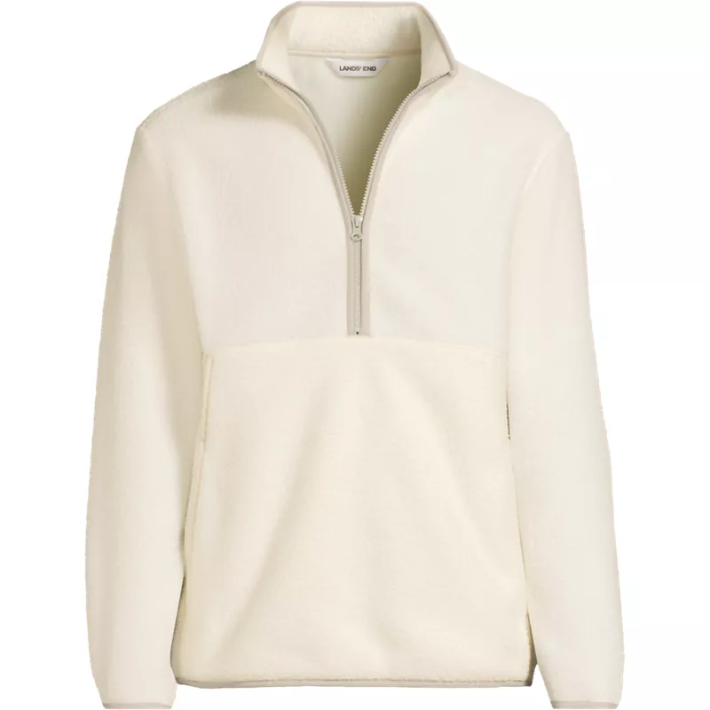 Men's Half Zip Sherpa Fleece Pullover, Front