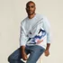 Men's Long Sleeve Fine Gauge Holiday Crew Neck Sweater, alternative image