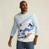 Men's Long Sleeve Fine Gauge Holiday Crew Neck Sweater, Front