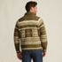 Men's Long Sleeve Wool Blend Full Zip Cardigan, Back