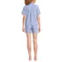 Women's Poplin 2 Piece Pajama Set - Short Sleeve Shirt and Shorts, Back