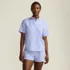 Women's Poplin 2 Piece Pajama Set - Short Sleeve Shirt and Shorts, Front