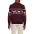 Men's Long Sleeve Holiday Birdseye Crewneck Sweater, Back