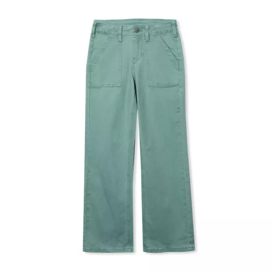 Girls Woven Utility Cargo Pant with Pockets - primary