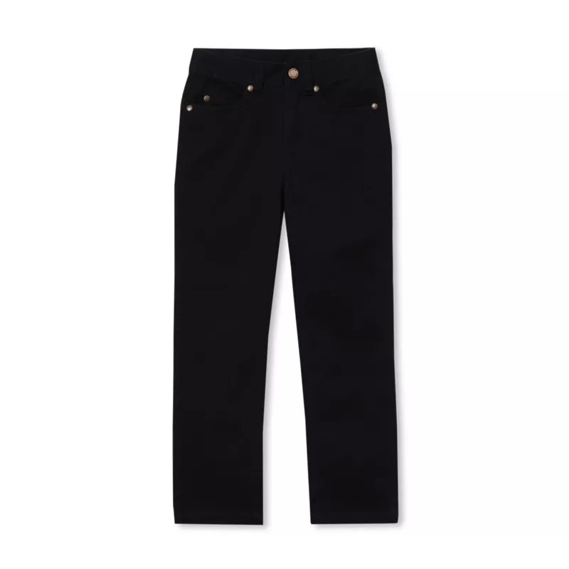 Boys Iron Knee Twill 5 Pocket Pants, alternative image