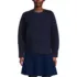 Women's Ultrasoft Crew Neck Hi Low Hem Tunic Sweater, Front