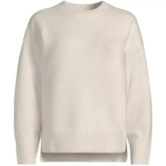 Women's Ultrasoft Crew Neck Hi Low Hem Tunic Sweater - primary