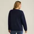 Women's Ultrasoft Crew Neck Hi Low Hem Tunic Sweater, Back