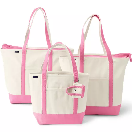 4 Pack Canvas Pocket Tote Bundle - primary