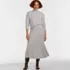 Women's Cozy Lofty Cable Fluted Midi Sweater Skirt, alternative image