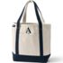 Pre-Monogrammed Canvas Pocket Tote, Front
