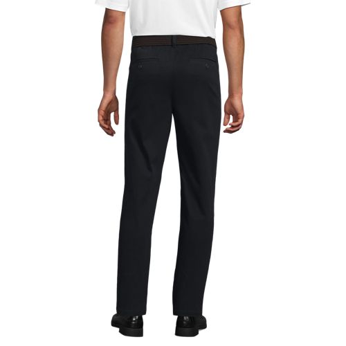  Lands' End Straight Fit Chinos Mit Textur, Herren, Größe:46 76 Regular, Schwarz, Baumwolle/baumwoll-mischung, By Lands' End 