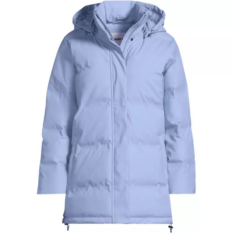 Women's Plus Size Squall Slicker Puffer Jacket, Front