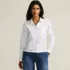 Women's Oxford Cropped Shirt, Front