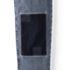 Women's Soft Denim Mid Rise Relaxed Straight Crop Patchwork Jeans, alternative image