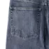 Women's Soft Denim Mid Rise Relaxed Straight Crop Patchwork Jeans, alternative image