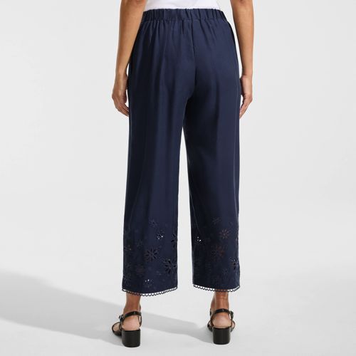 Women's Linen Embroidered Pants - image 2