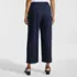 Women's Linen Embroidered Pants, Back