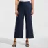 Women's Linen Embroidered Pants, Front