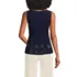 Women's Embroidered Peplum Top, Back