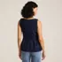 Women's Embroidered Peplum Top, Back