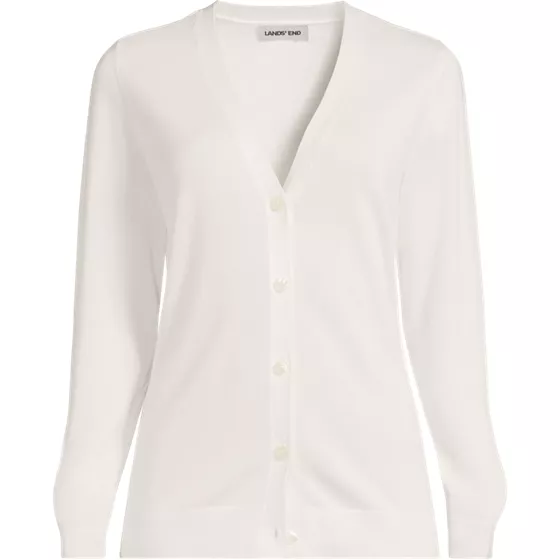 Women's Cotton Modal V-neck Cardigan Sweater - primary