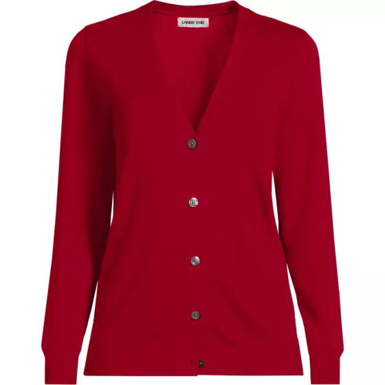 Women's Cotton Modal V-neck Cardigan Sweater - primary