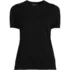 Women's Cotton Modal Short Sleeve Jewel Neck Pullover Sweater, Front