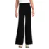 Women's Fine Gauge Cotton Side Stripe Wide Leg Sweater Pants, Front