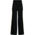 Women's Fine Gauge Cotton Side Stripe Wide Leg Sweater Pants, Front