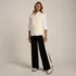 Women's Fine Gauge Cotton Side Stripe Wide Leg Sweater Pants, alternative image